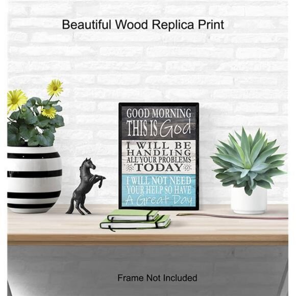 God Wall Decor - Religious Wall Decor - Spiritual Christian Gifts for Women, Men - Picture 4 of 9